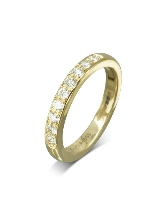 Pavé Hinged Half Eternity Ring Ring Pruden and Smith