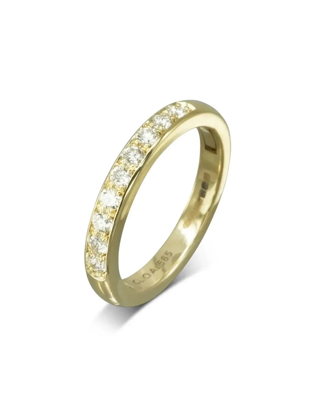 Pavé Hinged Half Eternity Ring Ring Pruden and Smith