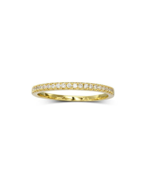 Pavé Set Diamond Eternity Ring (Slim) Ring Pruden and Smith 18ct Yellow Gold