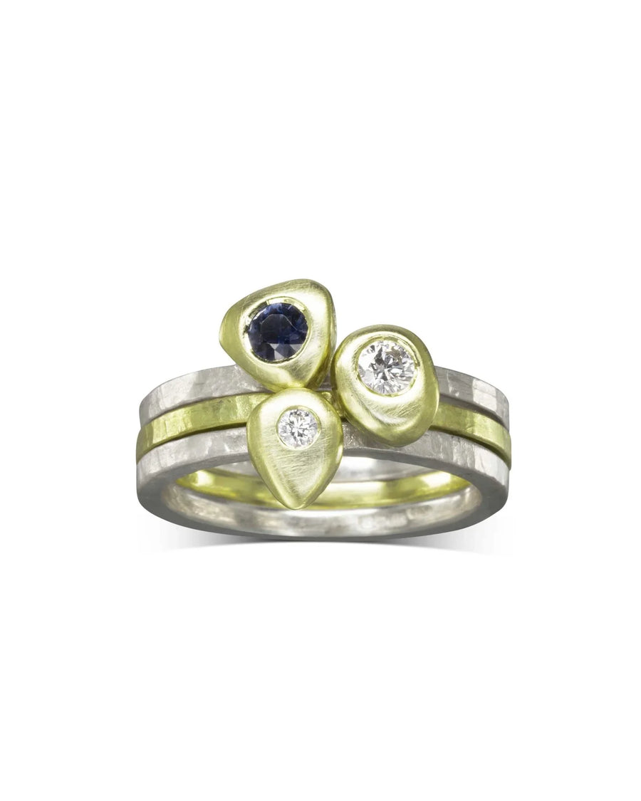 Pebble Diamond Stacking Ring Set Ring Pruden and Smith