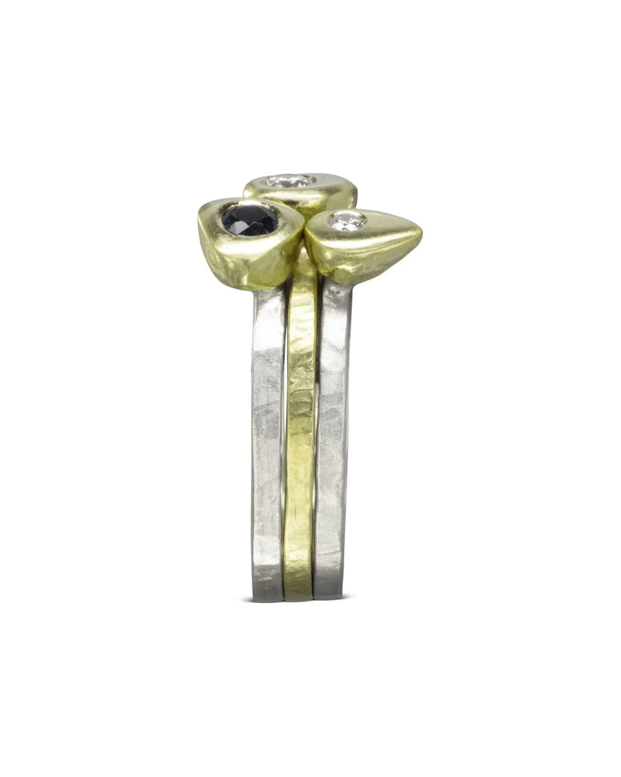 Pebble Diamond Stacking Ring Set Ring Pruden and Smith