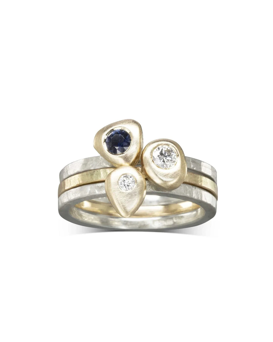 Pebble Diamond Stacking Ring Set Ring Pruden and Smith