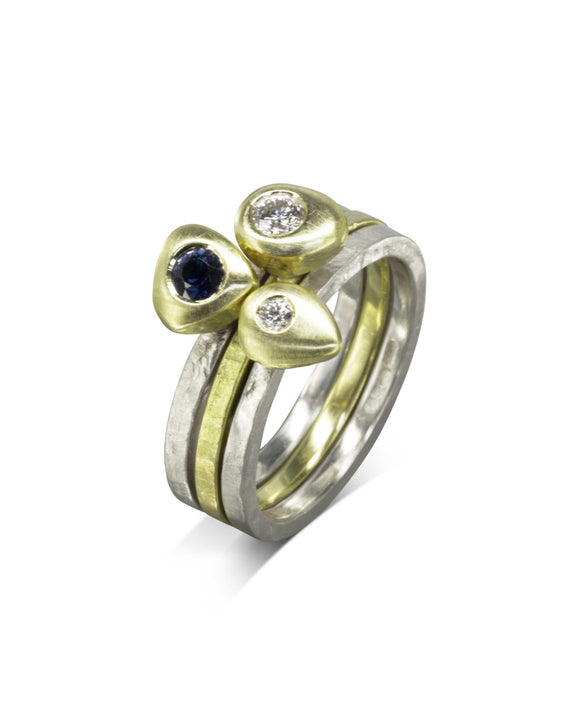 Pebble Diamond Stacking Ring Set Ring Pruden and Smith