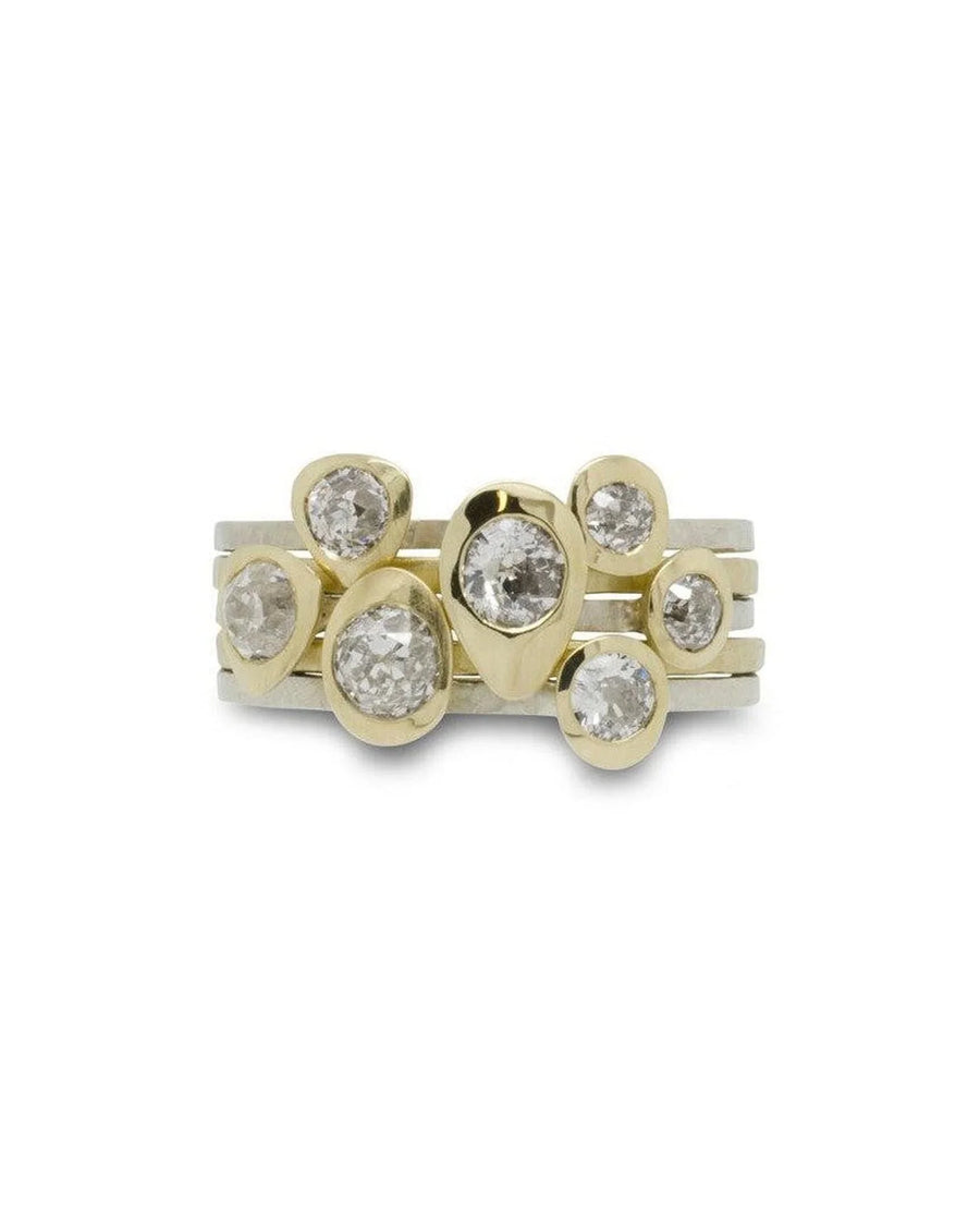 Pebble Diamond Stacking Ring Set Ring Pruden and Smith