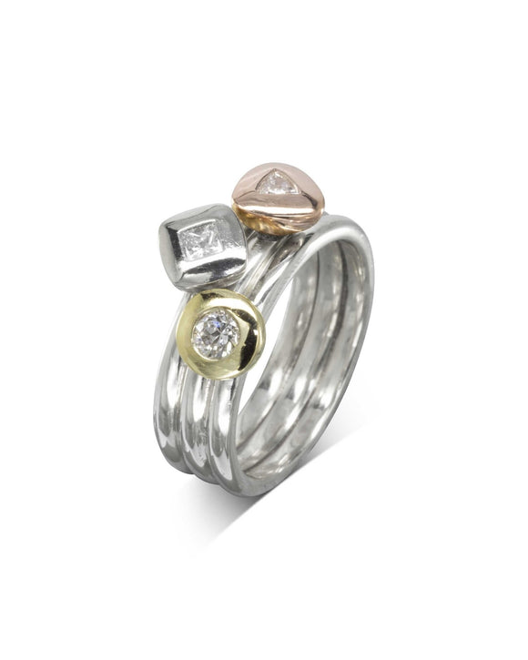Pebble Stacking Ring Set Ring Pruden and Smith