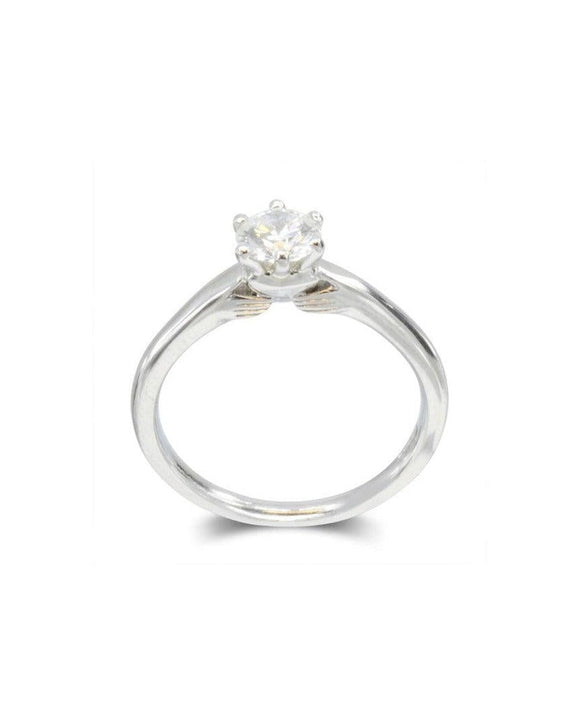 Platinum Diamond Claddagh Ring Ring Pruden and Smith