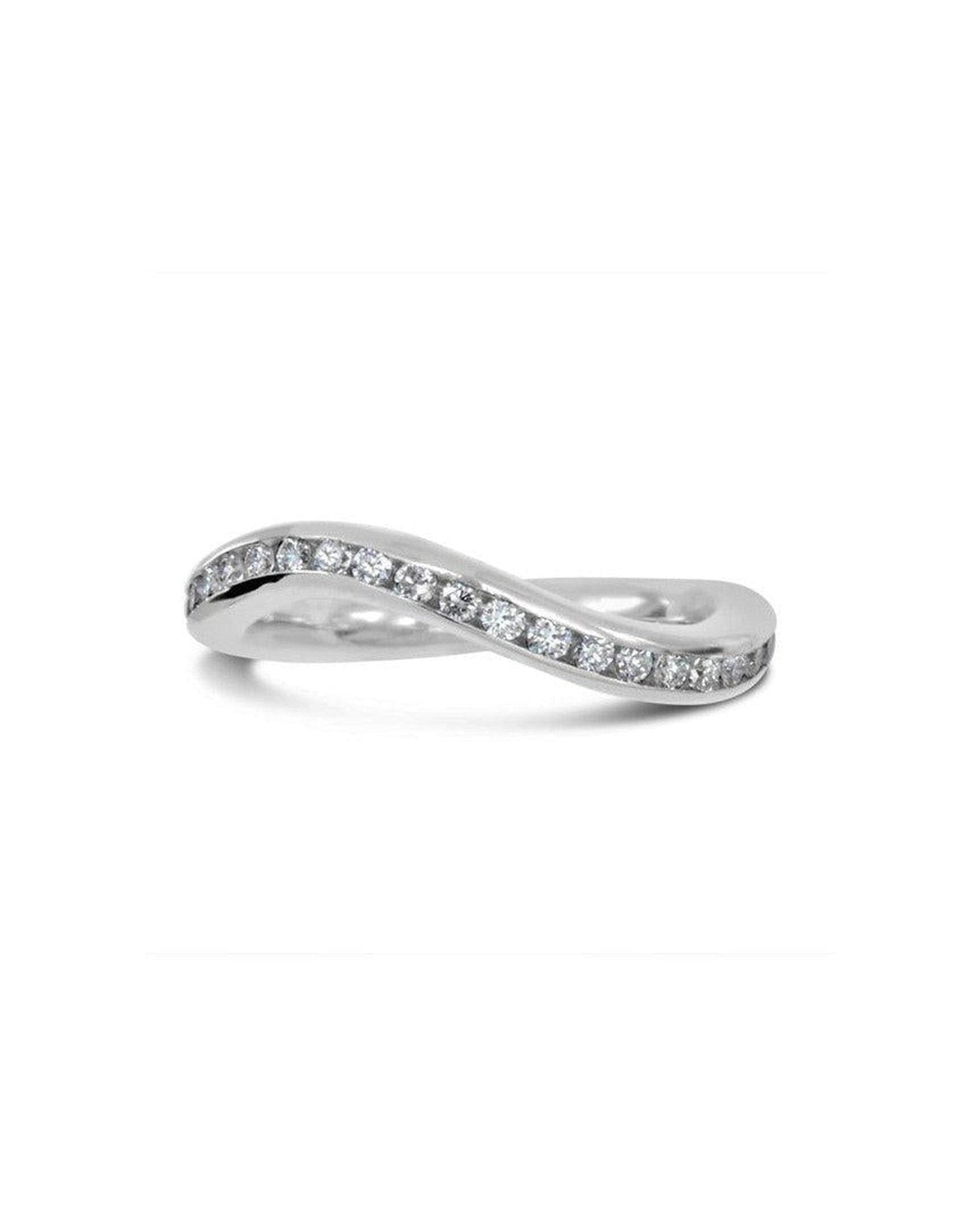 Platinum Shaped Diamond Eternity Ring Ring Pruden and Smith
