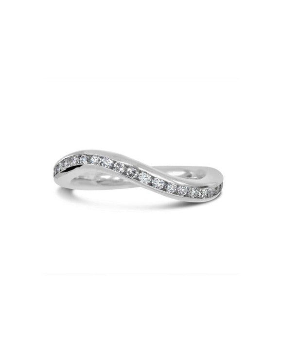 Platinum Shaped Diamond Eternity Ring Ring Pruden and Smith