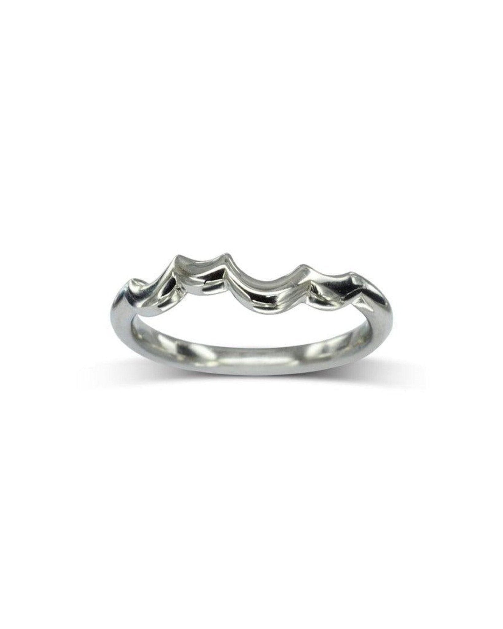 Platinum Shaped Wedding Ring Ring Pruden and Smith