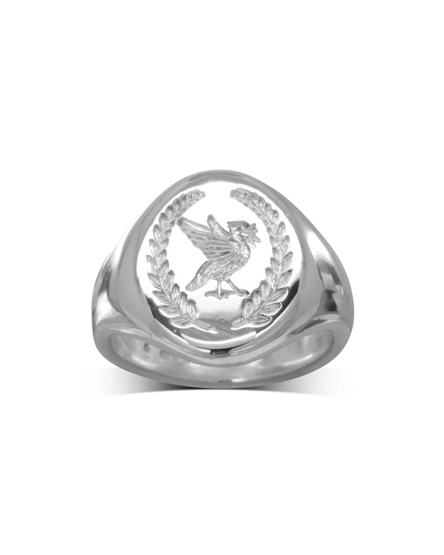 platinum signet ring solid