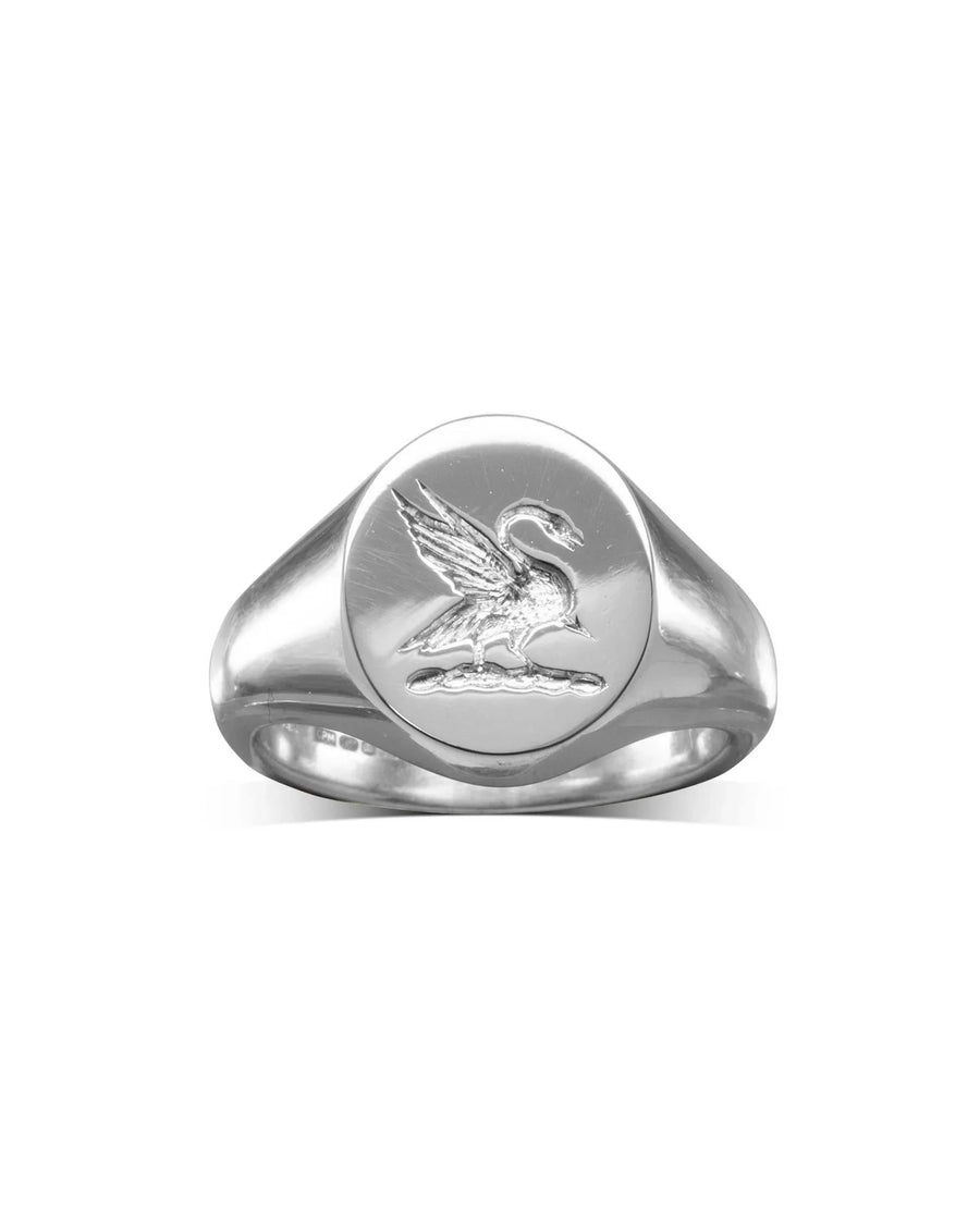 solid platinum signet ring