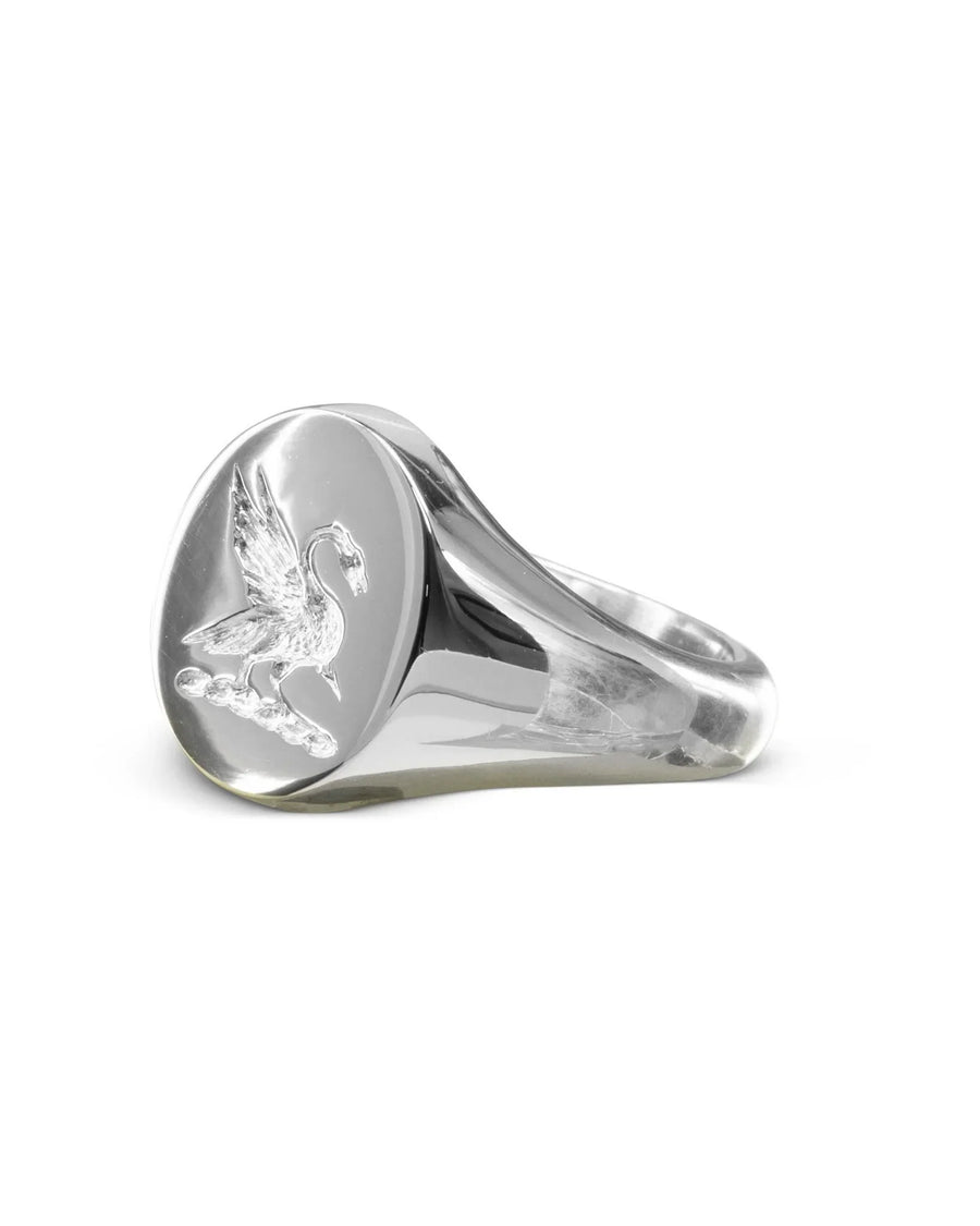 solid platinum signet ring