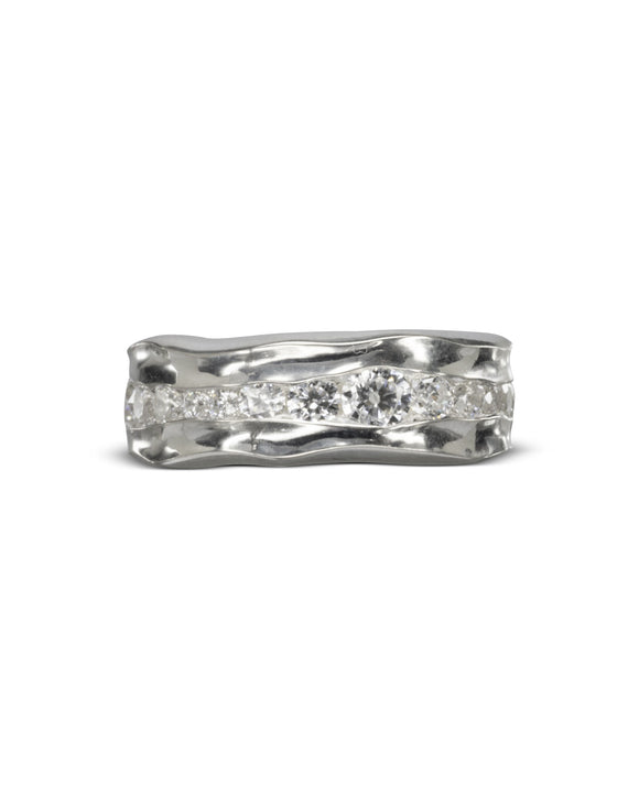 Handmade Trap Platinum and Diamond Full Eternity Ring Pruden and Smith