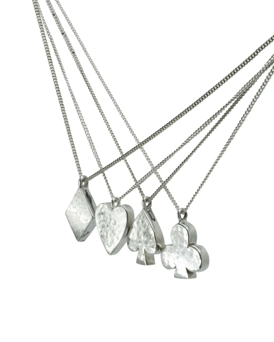 Playing Card Charm Silver Pendants Pendant Pruden and Smith