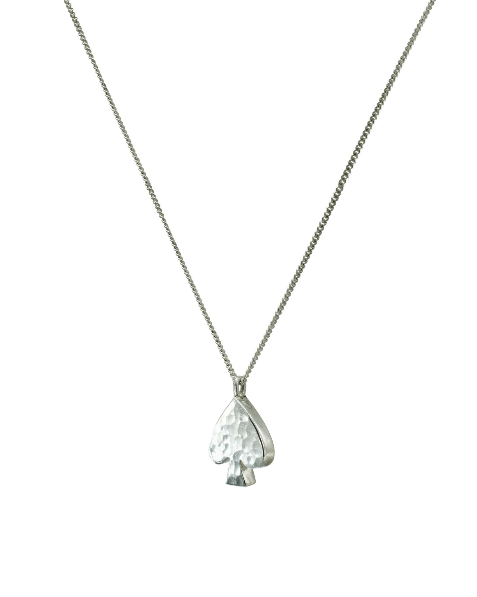 Playing Card Charm Silver Pendants Pendant Pruden and Smith Spade