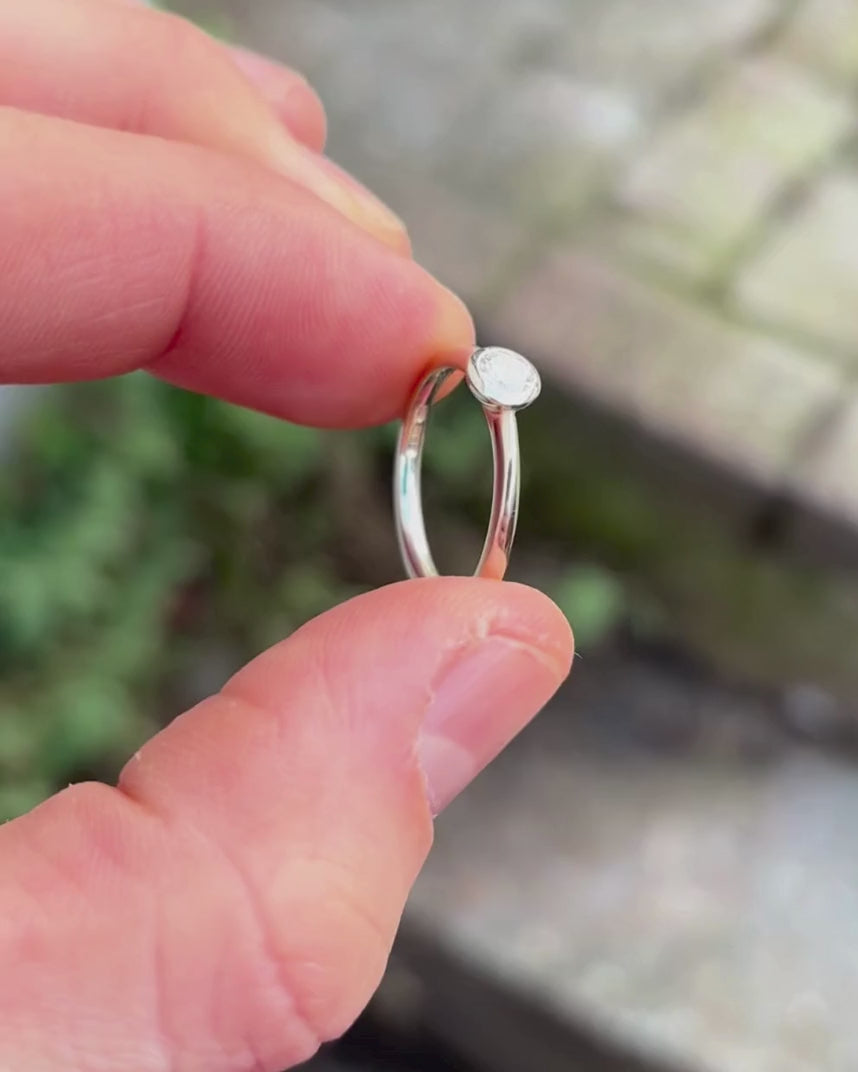 round cut diamond bezel engagement ring