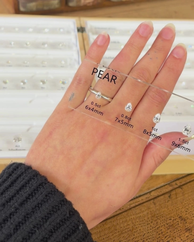 pear cut diamond video