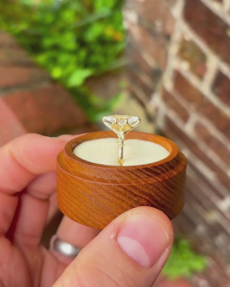 2ct Marquise Lab-Grown Floral Vine Engagement Ring