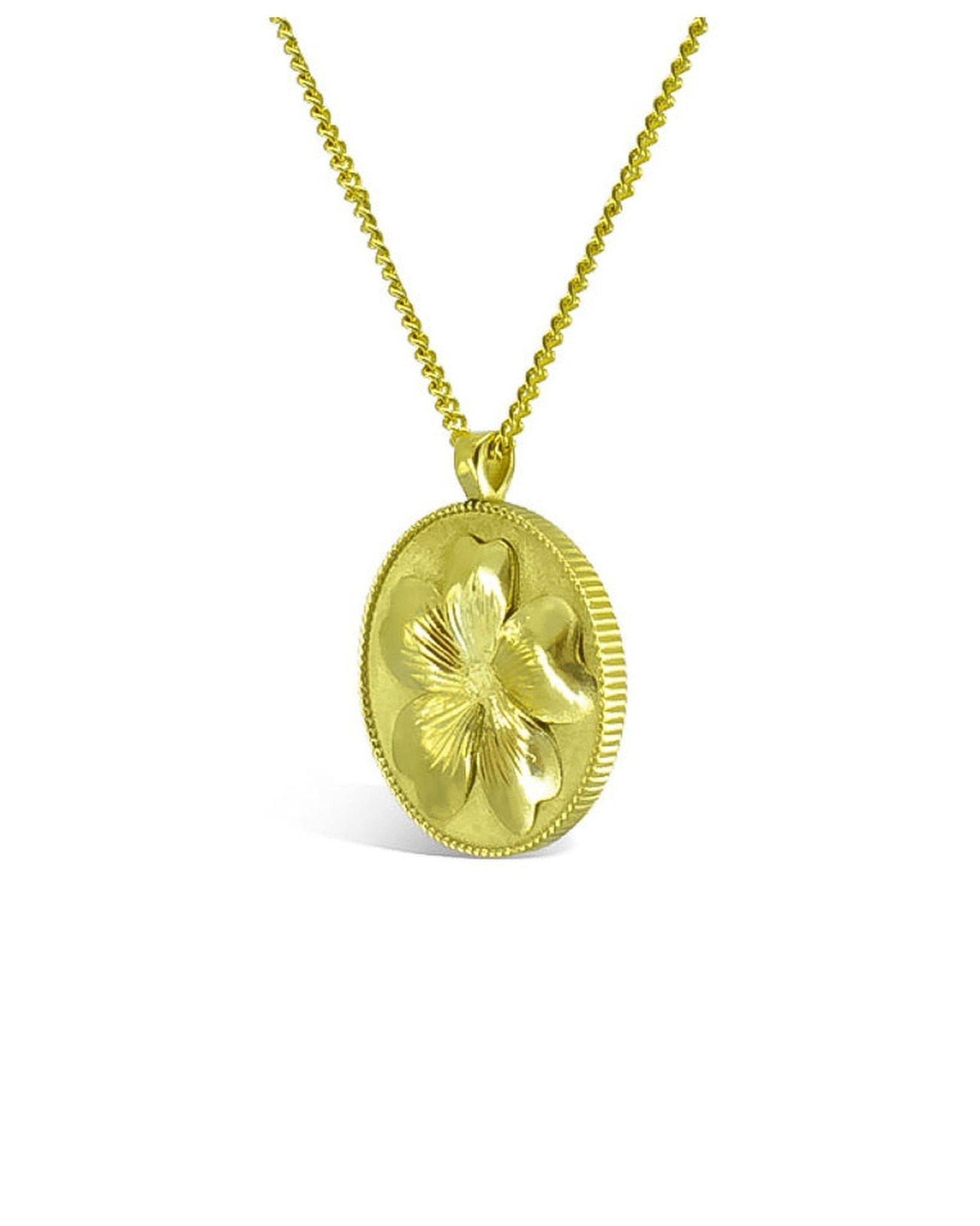 Primrose Solid Gold Coin Pendant Pendant Pruden and Smith