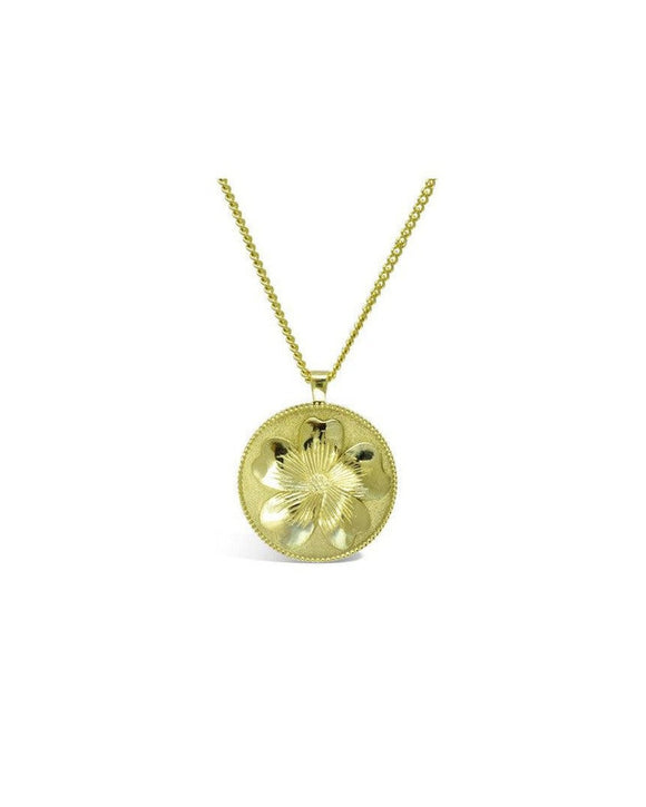 Primrose Solid Gold Coin Pendant Pendant Pruden and Smith