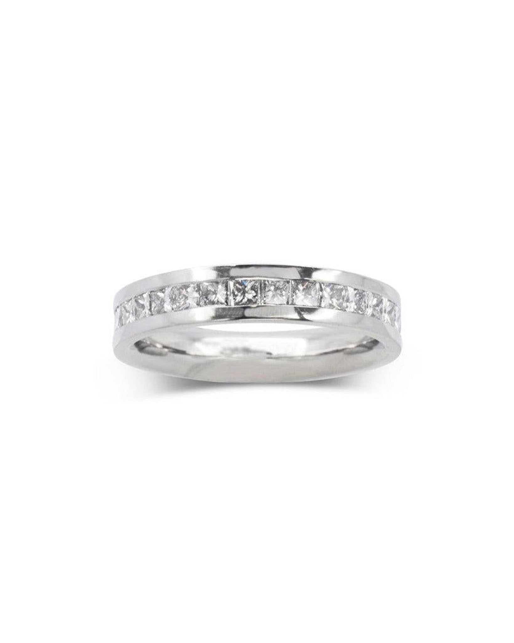 Princess Cut Channel Set Diamond Eternity Ring Ring Pruden and Smith