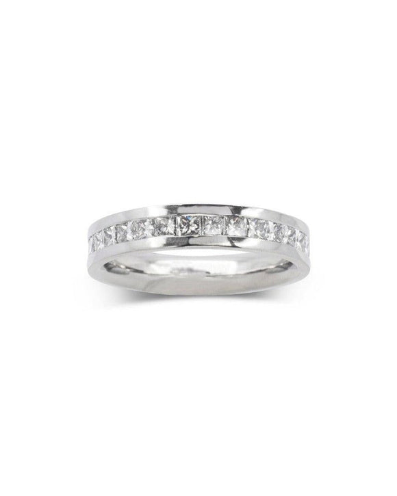 Princess Cut Channel Set Diamond Eternity Ring Ring Pruden and Smith