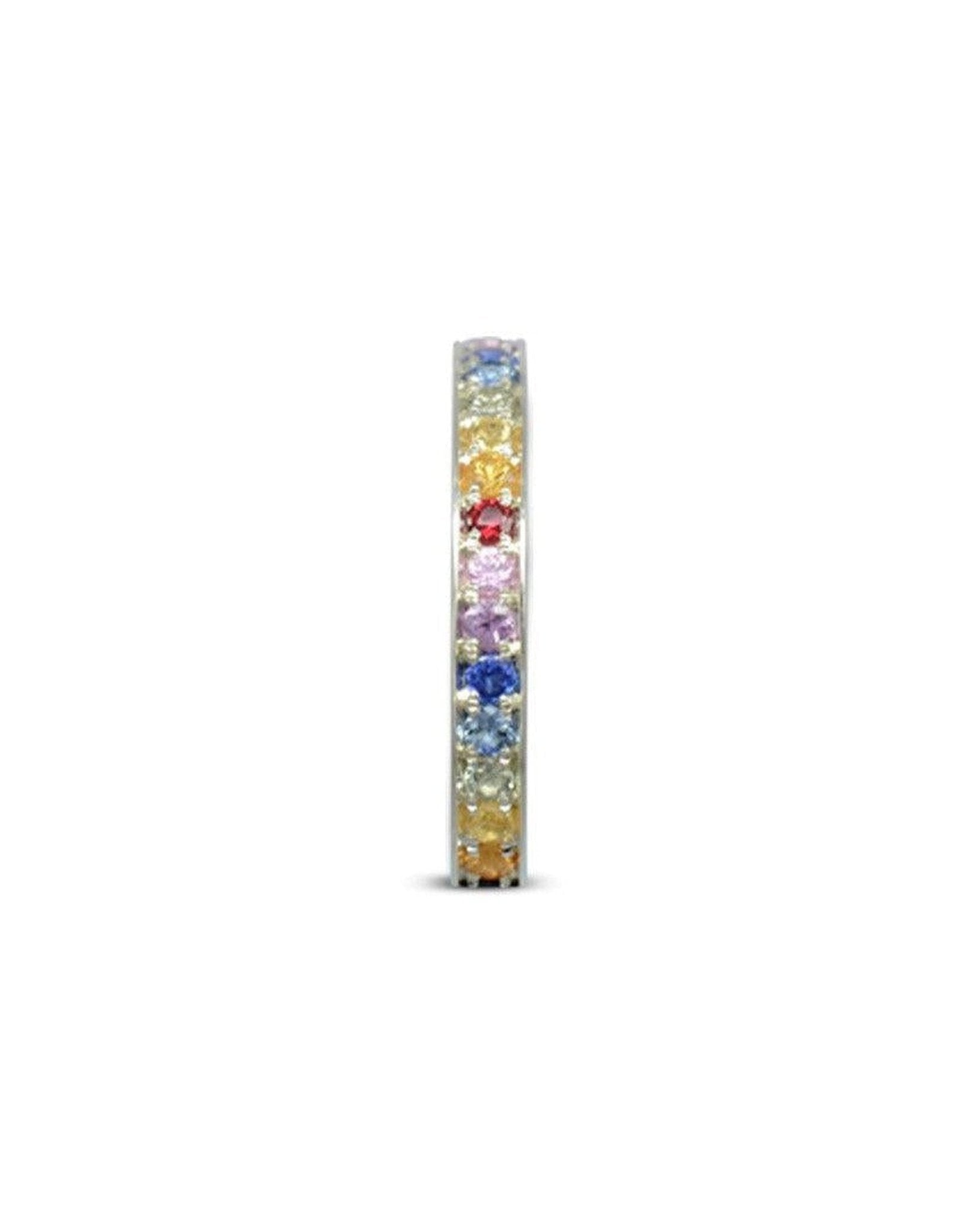 Rainbow Sapphire Eternity Ring Ring Pruden and Smith