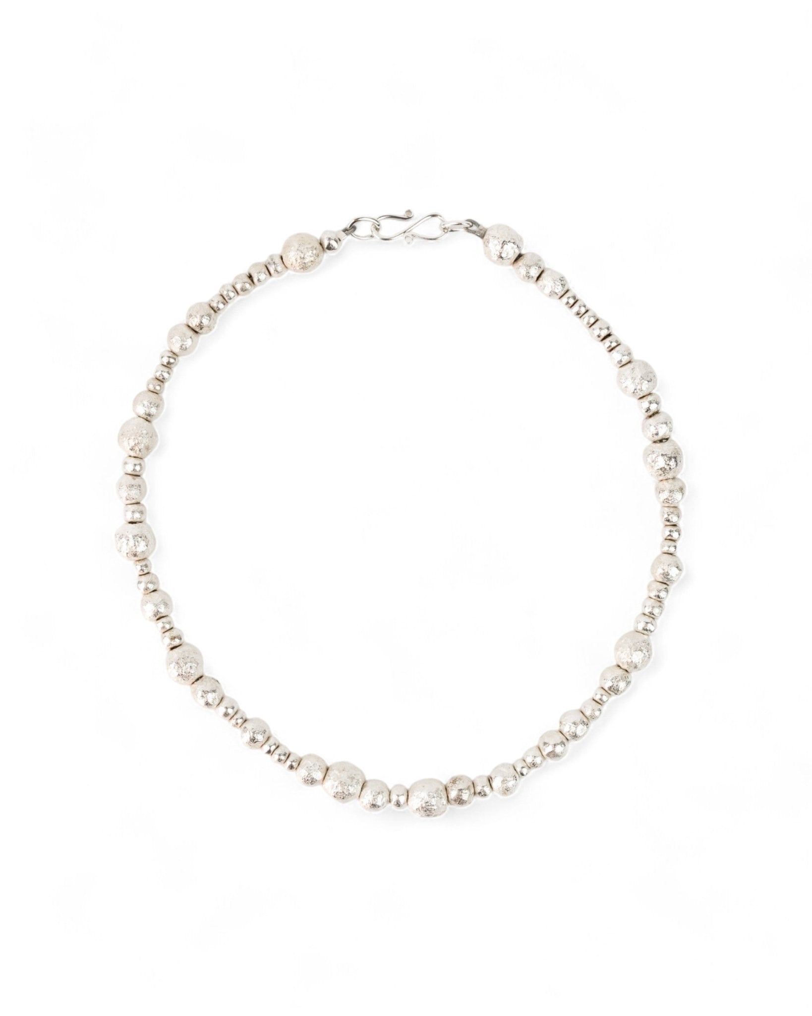 Random Nugget Silver Necklace Necklace Pruden and Smith