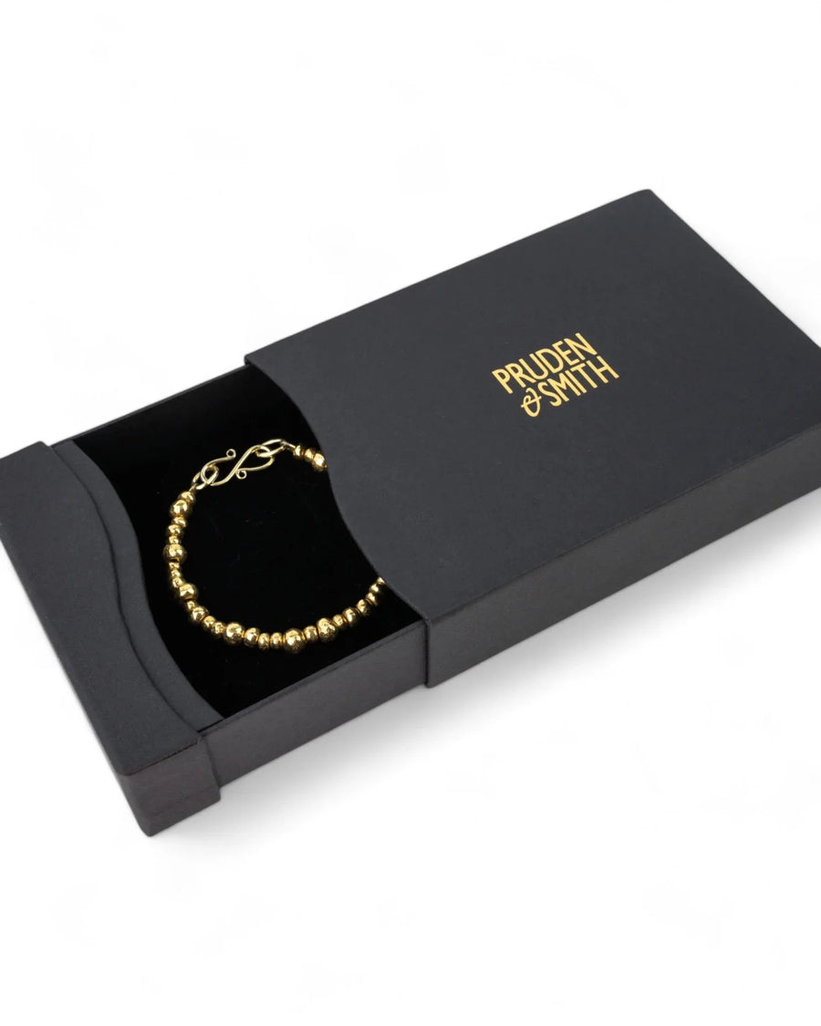 Random Nugget Solid 9ct Gold Bracelet Bracelet Pruden and Smith