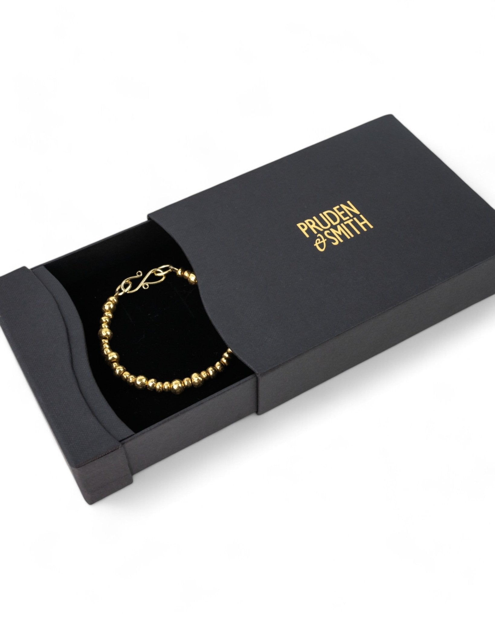 Random Nugget Solid 9ct Gold Bracelet Bracelet Pruden and Smith