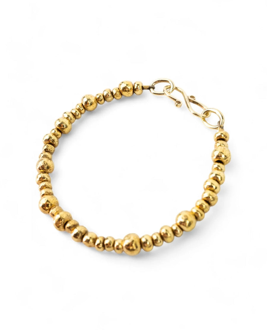 Random Nugget Solid 9ct Gold Bracelet Bracelet Pruden and Smith