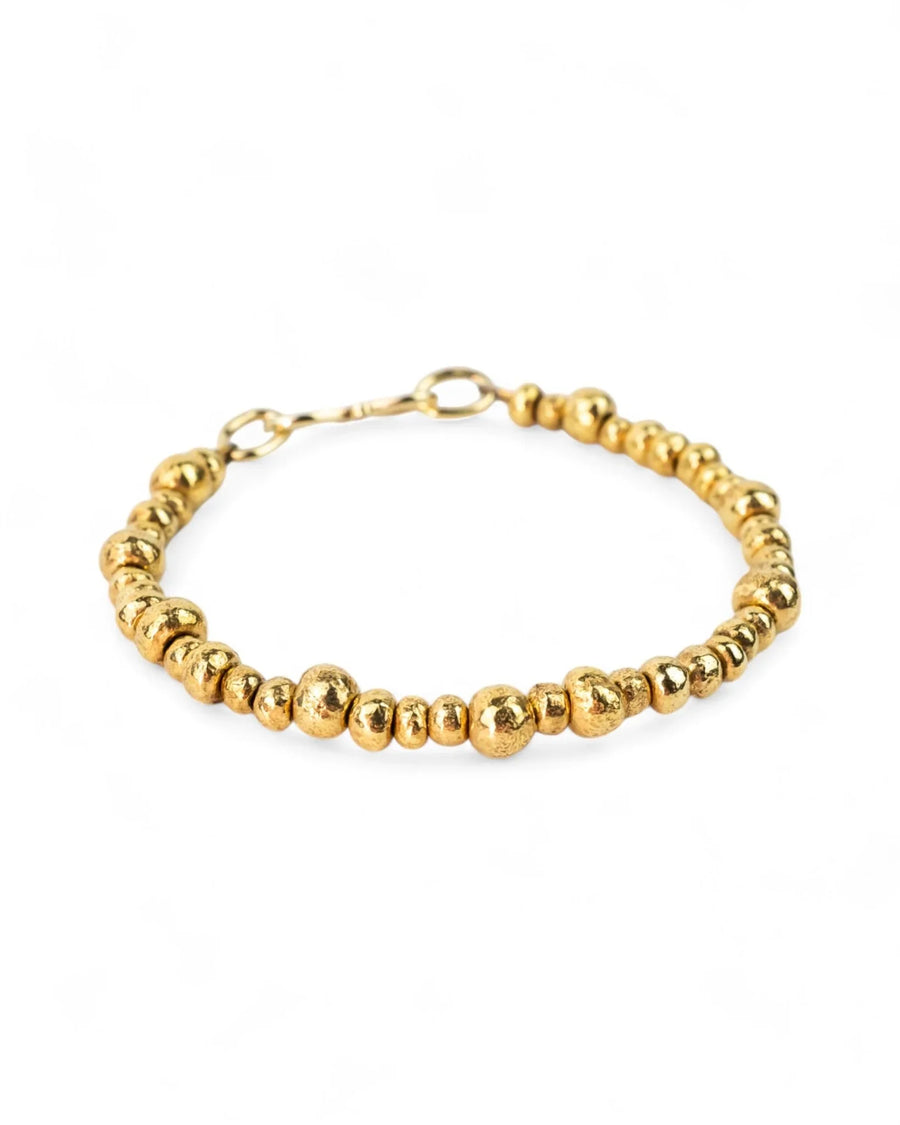 Random Nugget Solid 9ct Gold Bracelet Bracelet Pruden and Smith