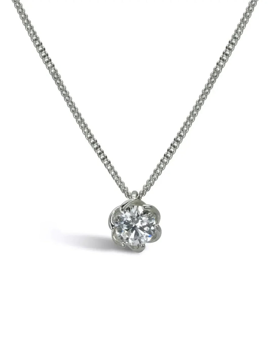 Revolved Claw Diamond Pendant Pendant Pruden and Smith