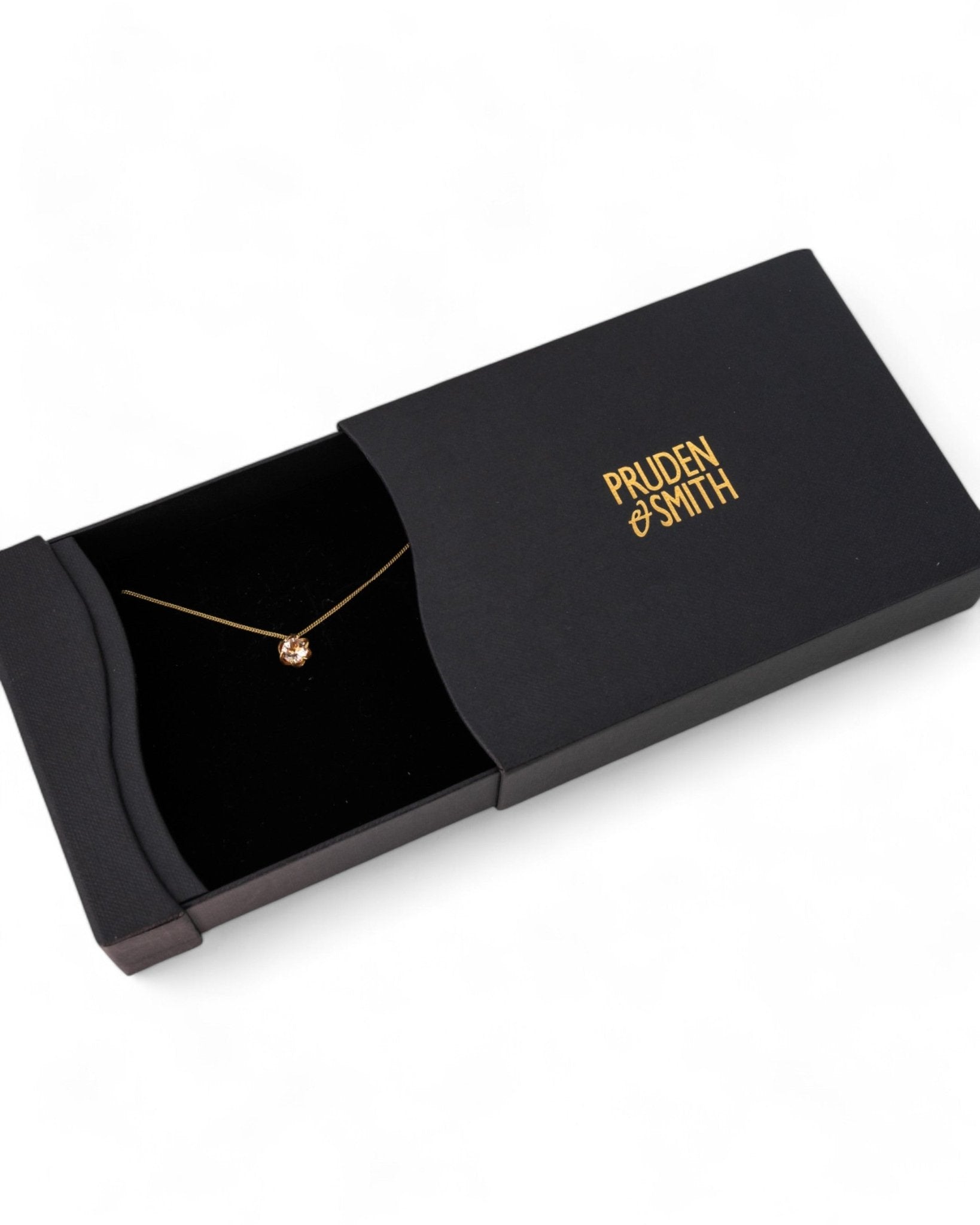 Revolved Claw Yellow Gold Morganite Pendant Pendant Pruden and Smith