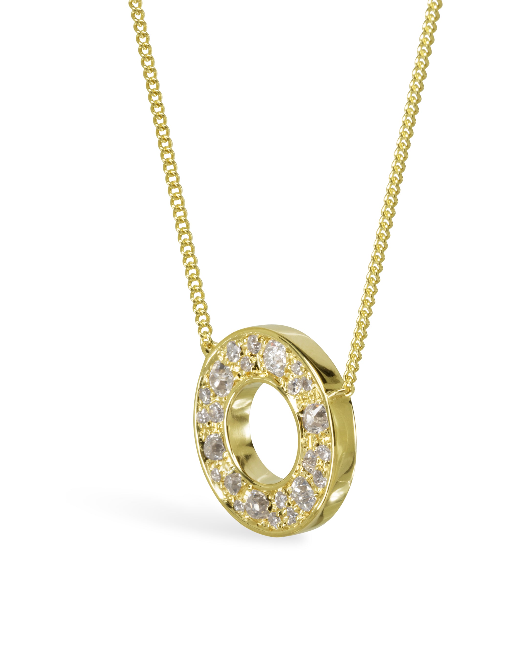 Diamond Ring Pendant Pendant Pruden and Smith Yellow Gold