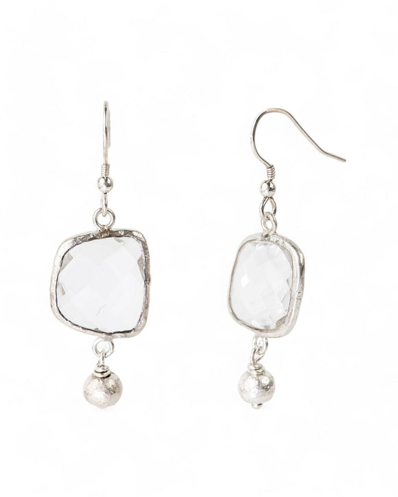 Rock Crystal Drop Earrings Earrings Pruden and Smith