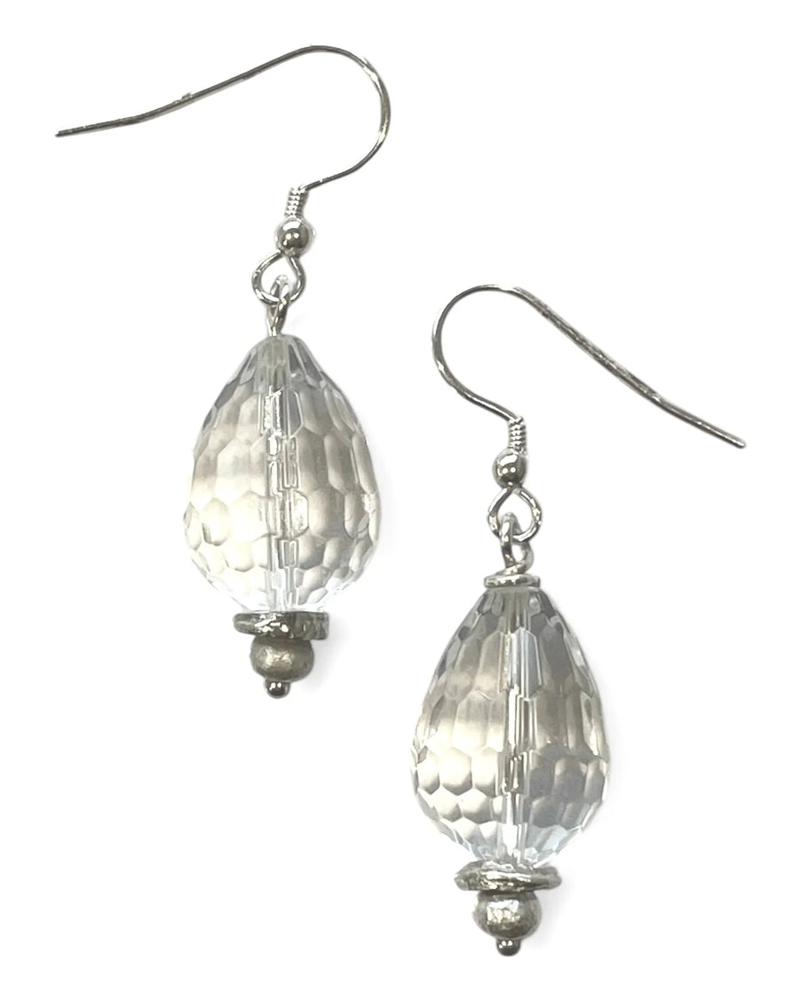 Rock Crystal Pear And Nugget Earrings Pruden and Smith