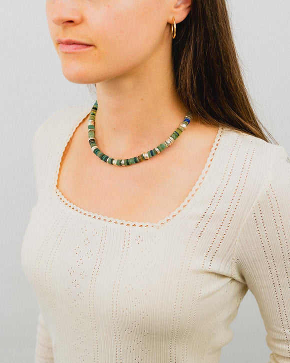 Roman Glass Necklace Necklace Pruden and Smith 8mm