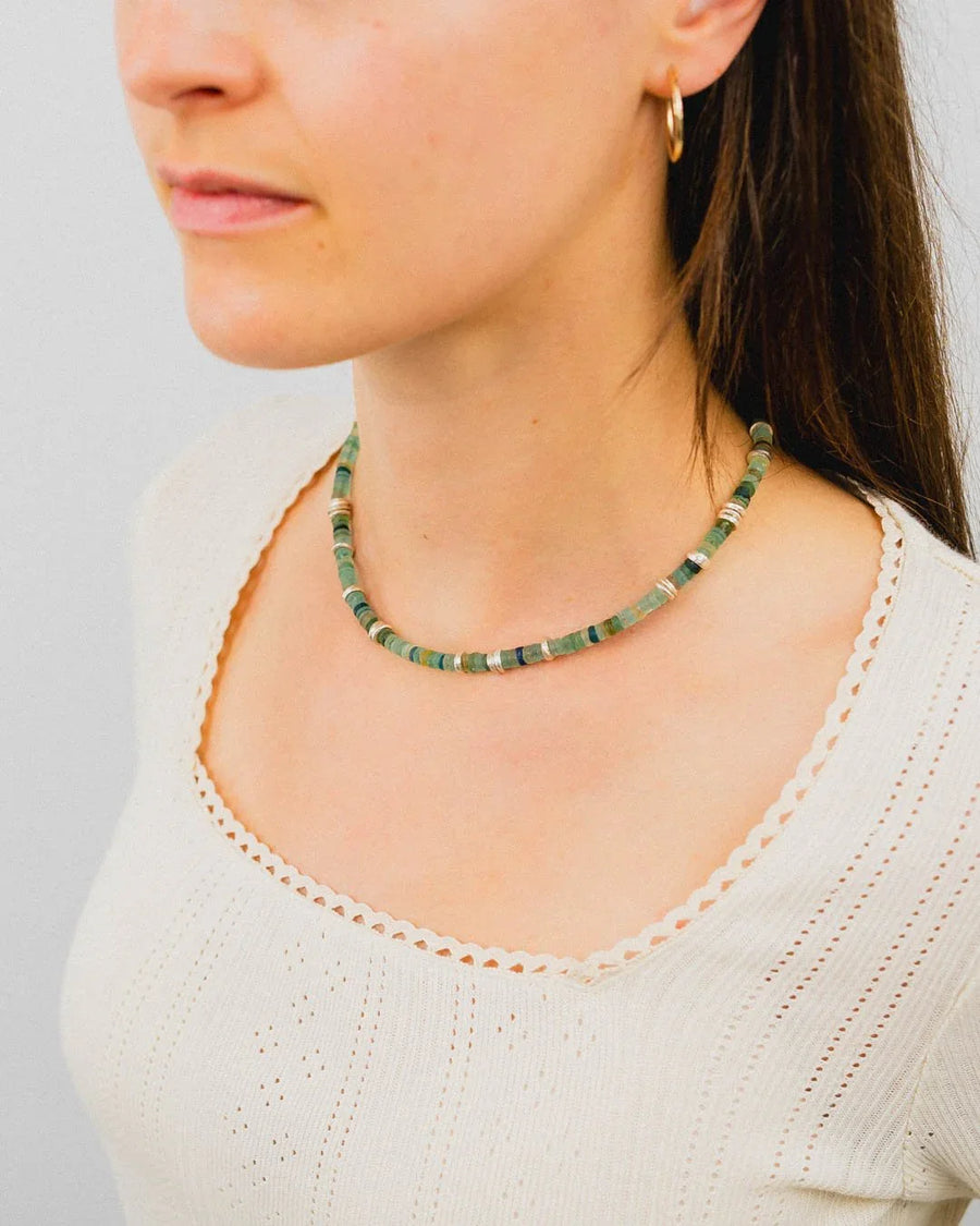 Roman Glass Necklace Necklace Pruden and Smith 6mm
