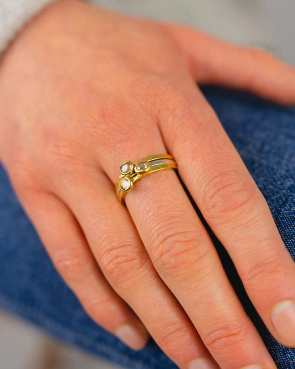 Rough Diamond Stacking Ring Ring Pruden and Smith