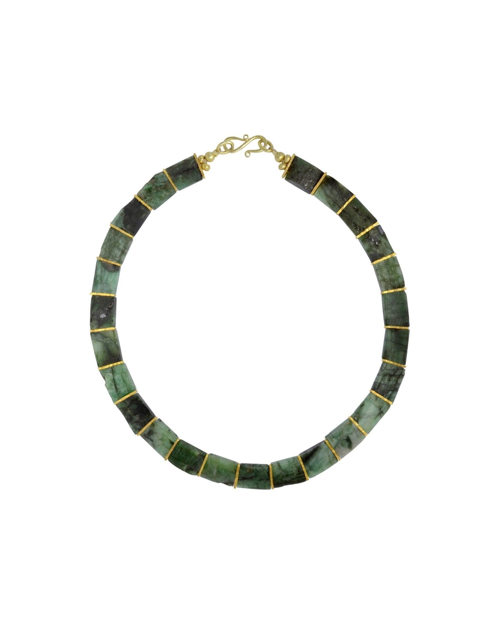 Rough Emerald Collar Necklace Necklace Pruden and Smith