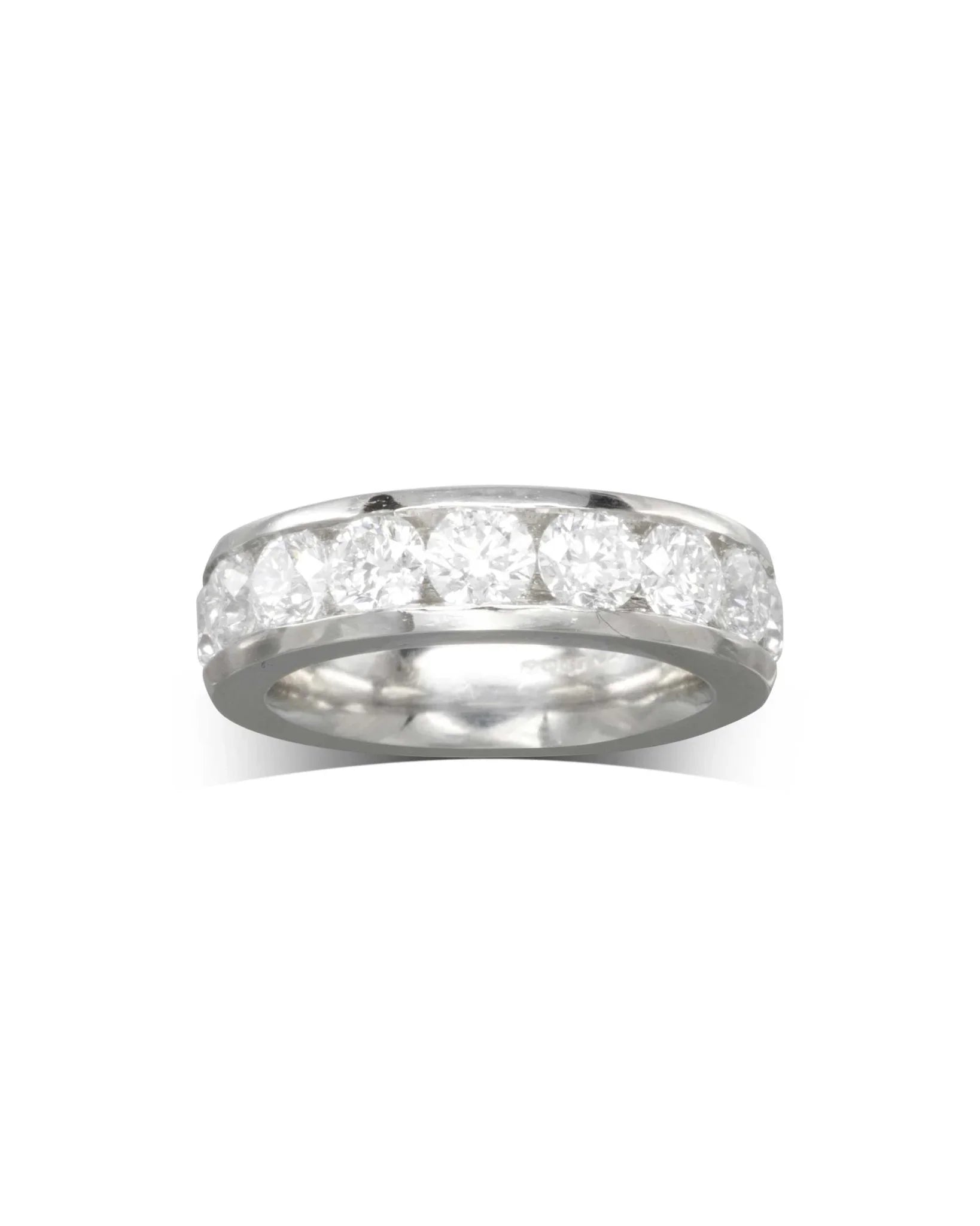 Round Brilliant Cut Diamond Full Eternity Ring (4ct) Ring Pruden and Smith
