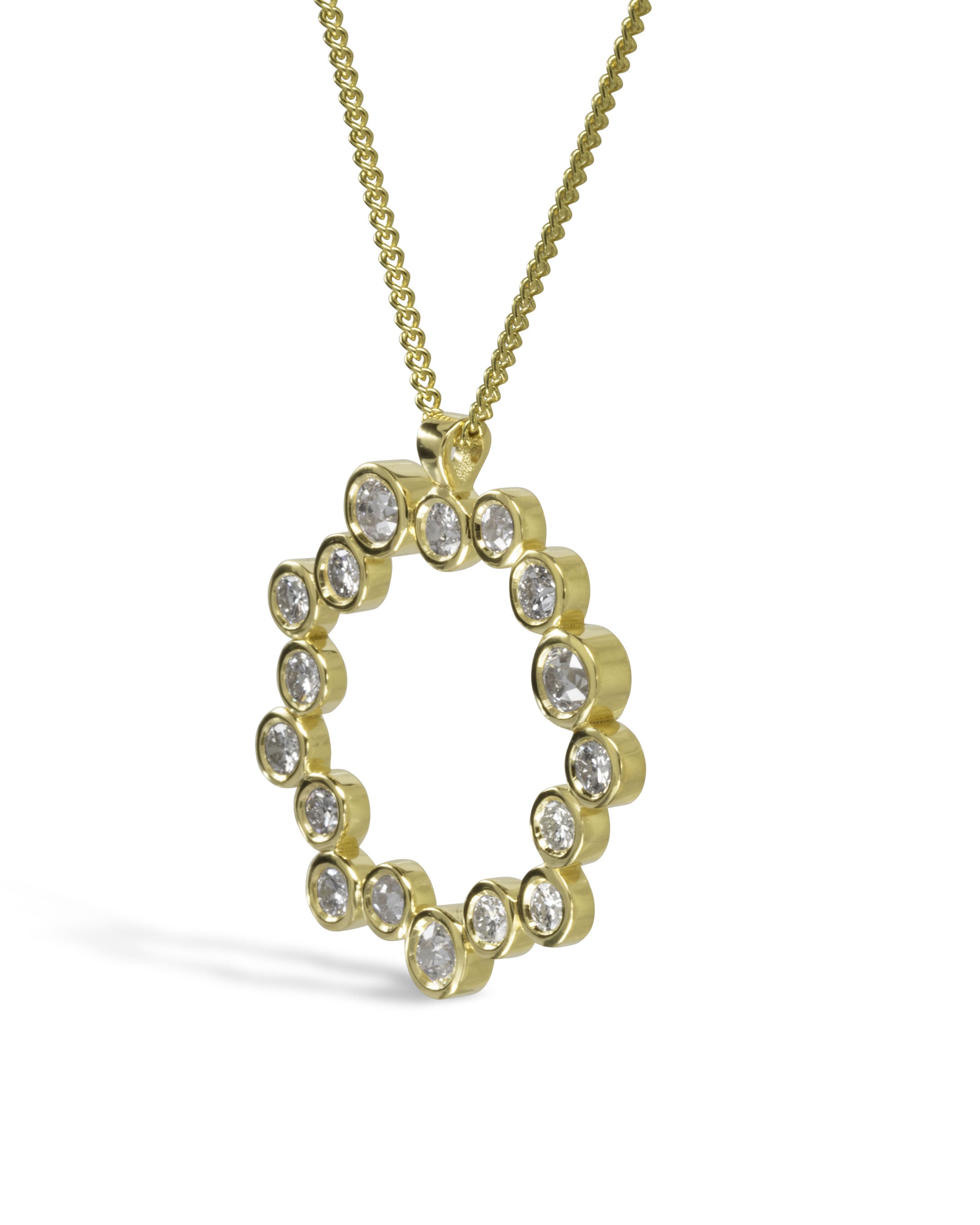 Unique Water Bubbles Diamond Ring Pendant Pruden and Smith