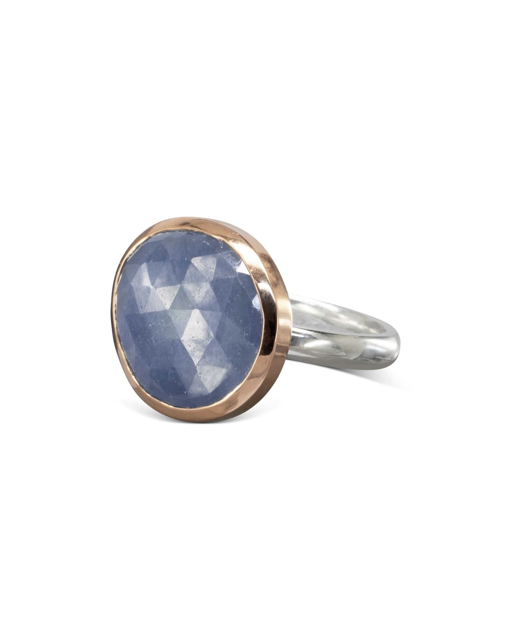 Sapphire Mirror Cut Dress Ring Ring Pruden and Smith