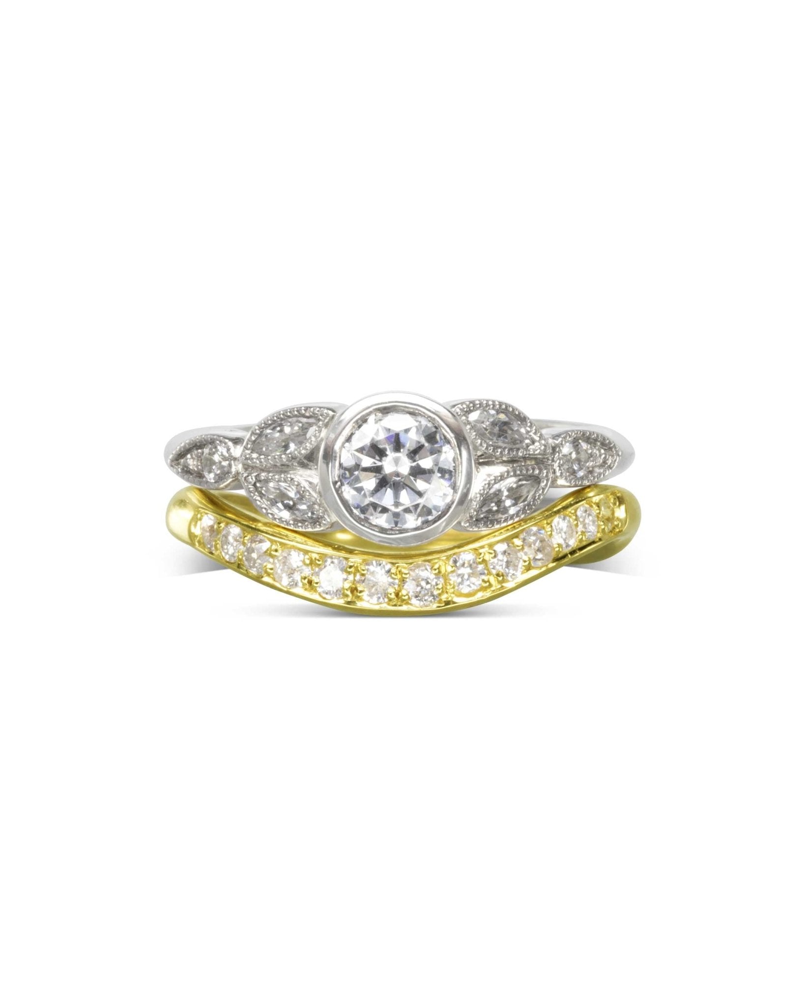 Shaped Pave Set Diamond Eternity Ring Ring Pruden and Smith