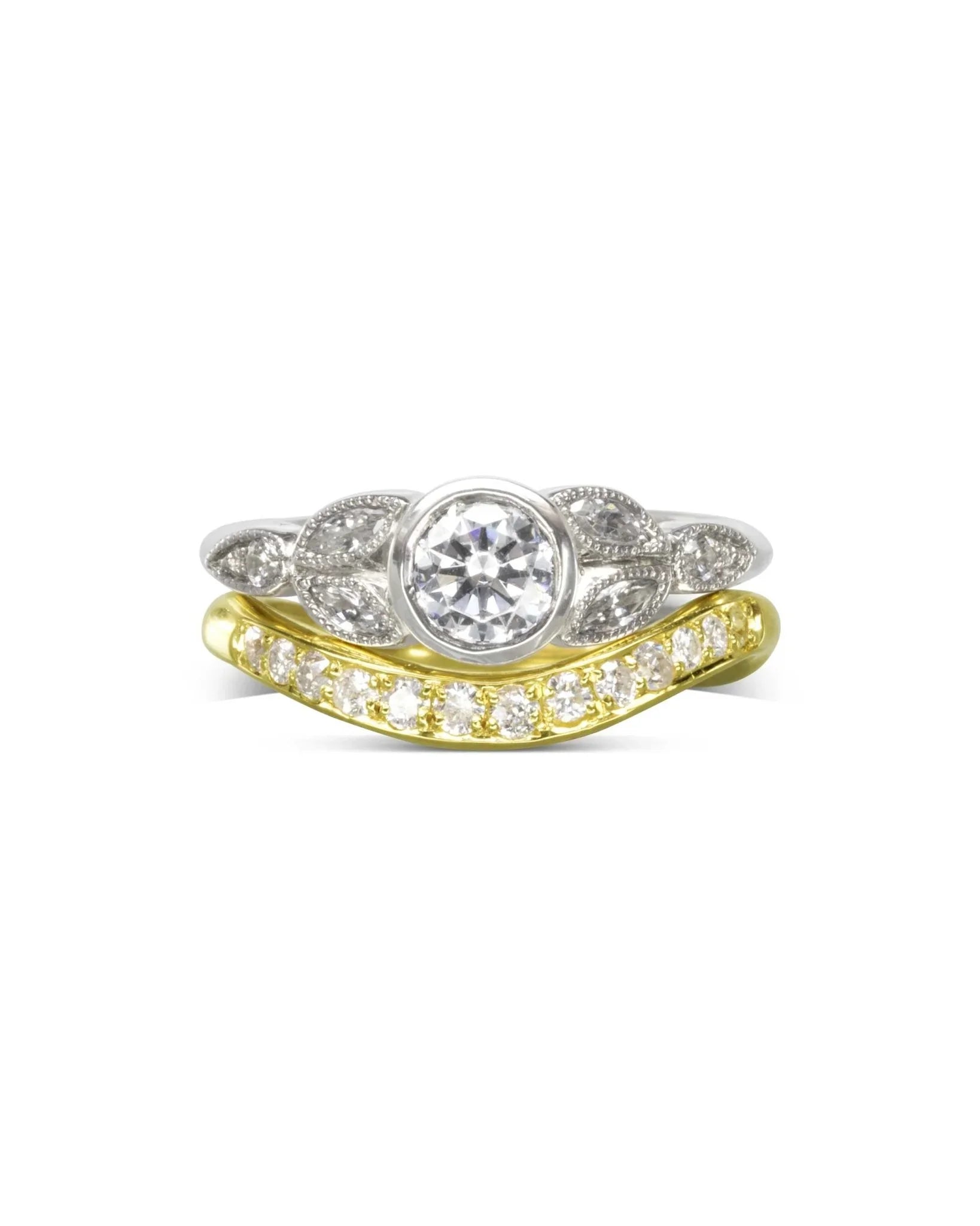 Shaped Pave Set Diamond Eternity Ring Ring Pruden and Smith