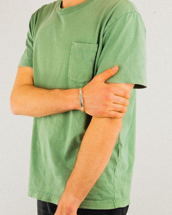 Side Hammered Gold Cuff Bangle Bangle Pruden and Smith