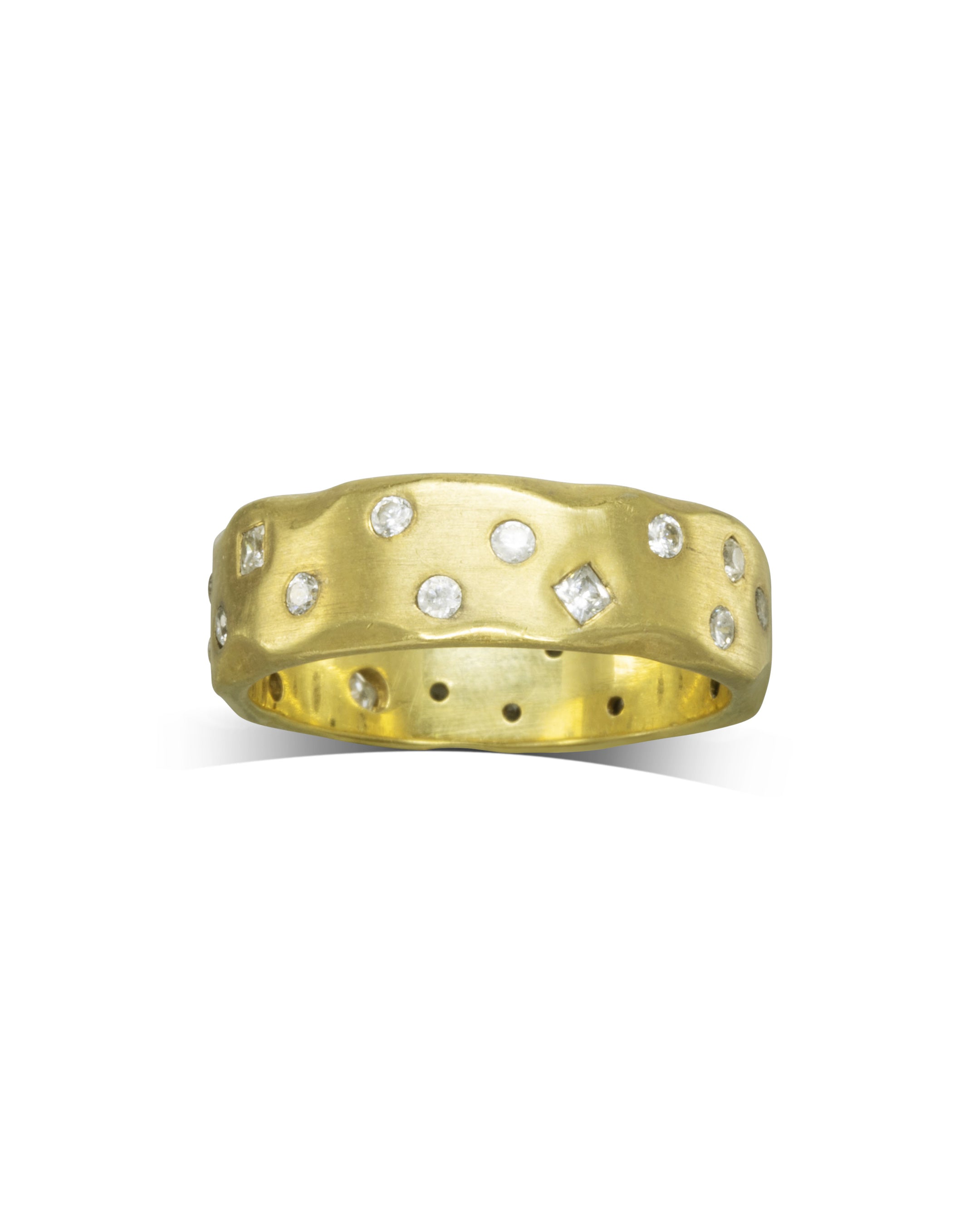 Scatter Diamond Yellow Gold Ring Pruden and Smith