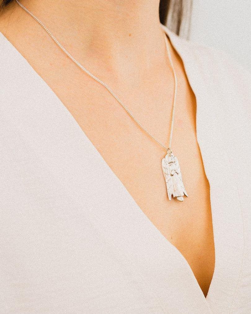 Silver Angel Pendant Pendant Pruden and Smith