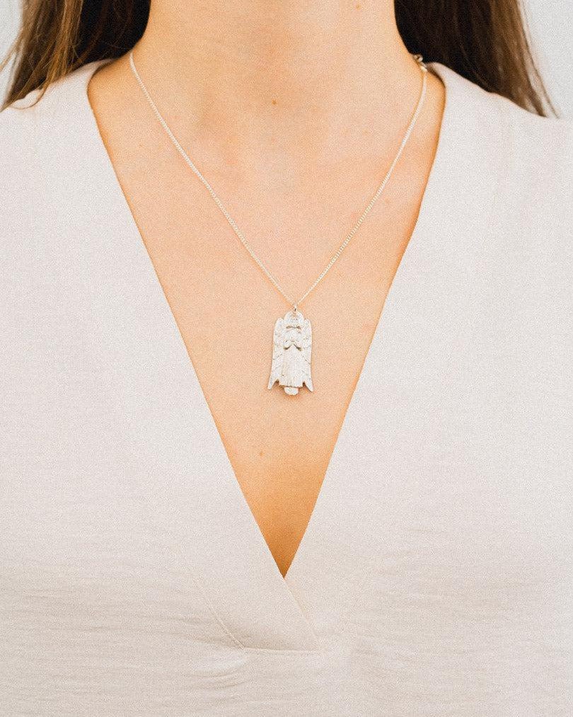 Silver Angel Pendant Pendant Pruden and Smith